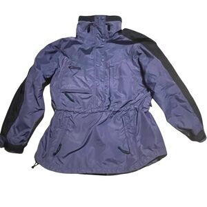 Vintage Columbia Half-zip Blue Women's Jacket‎ Pullover Windbreaker Large
